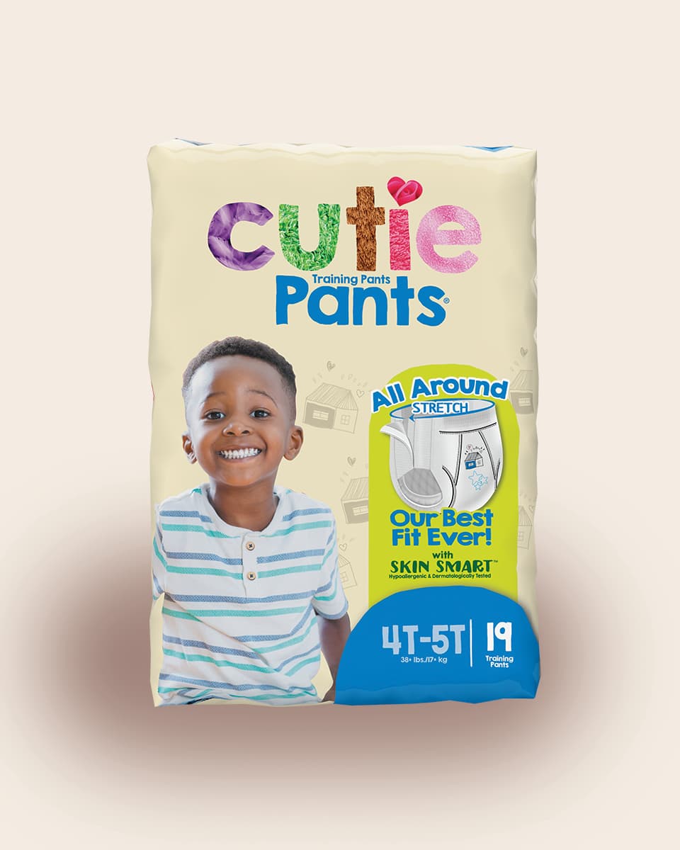 Cuties Girls Training Pants Refastenable Sides, Hypoallergenic with Sk
